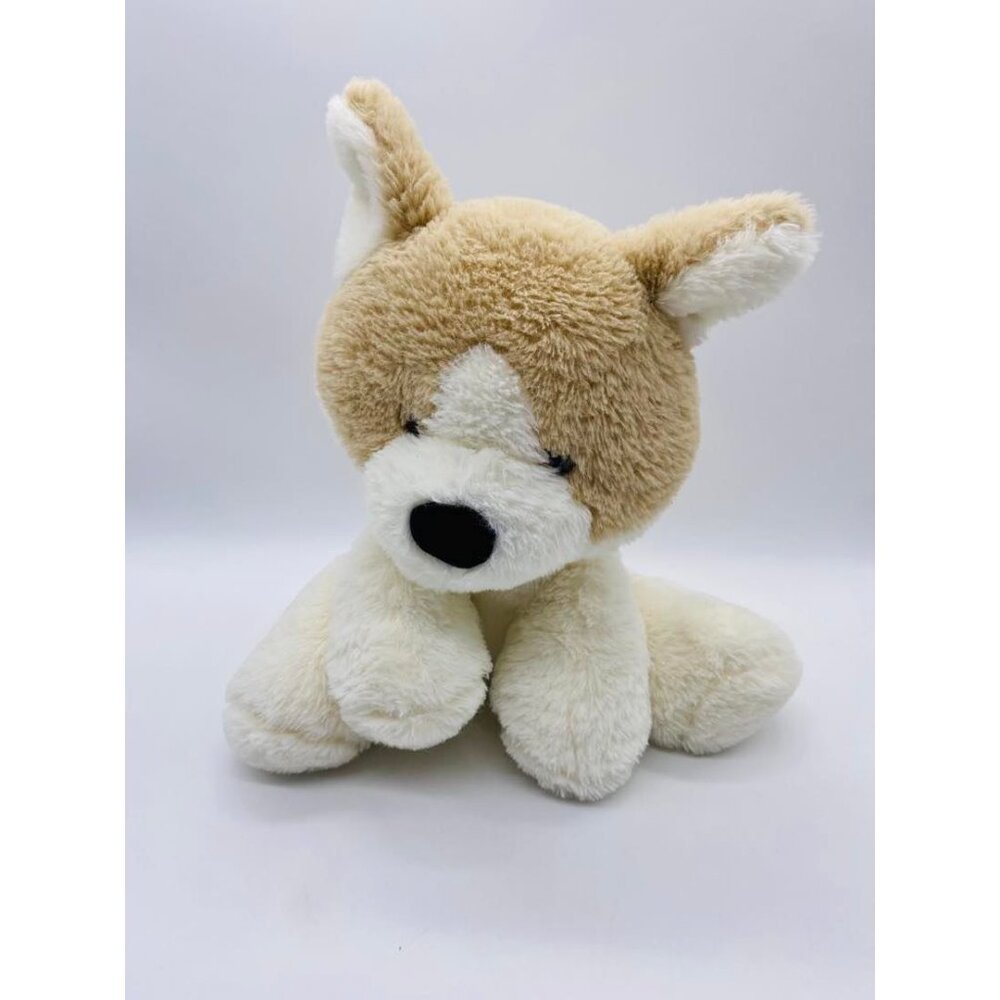 Spark Create Imagine Dog Plush Tan & White Puppy  Shiba Inu, Corgi, Husky  12”